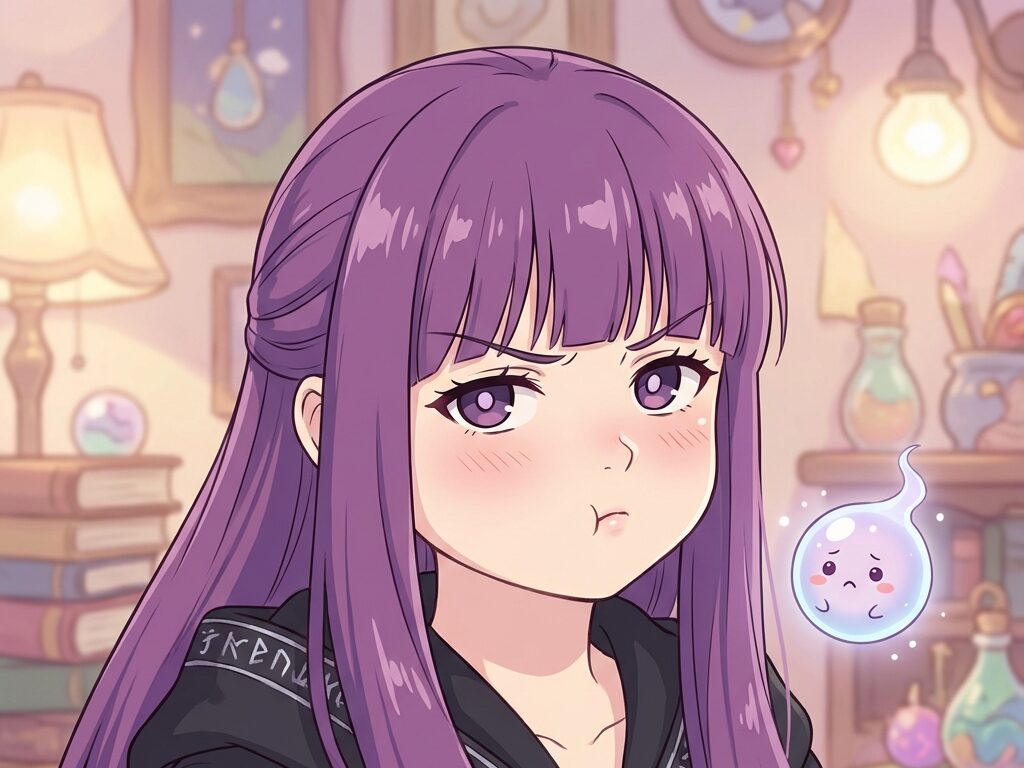 ムスッとする可愛げなフェルン